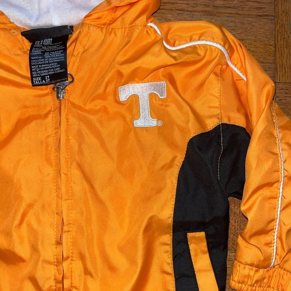 Adidas Orange and Black Hooded UT Jacket Baby boys 2t